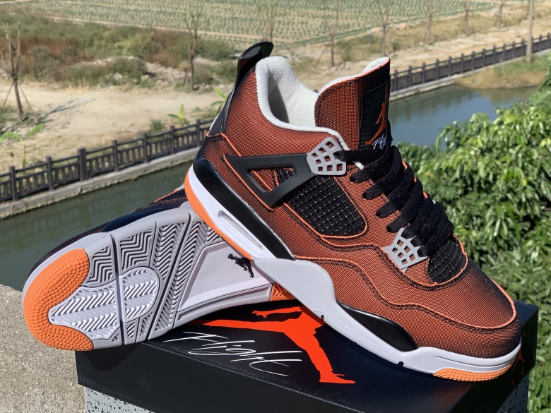 Air Jordan 4 Black Orange - Click Image to Close